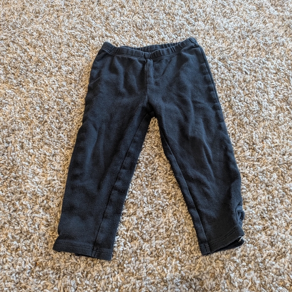 6/$35 Carter's Cozy Black Kids Bottoms Size 18 Months - Picture 1 of 3